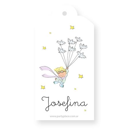 Tarjetas largas con cinta El Principito 20u Pers